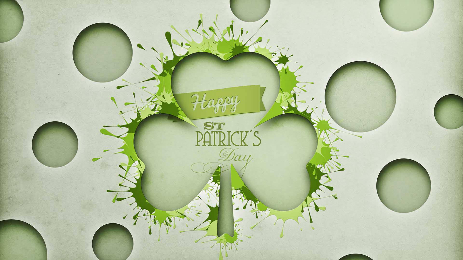 3d Clover With Saint Patrick’s Day Design Picture