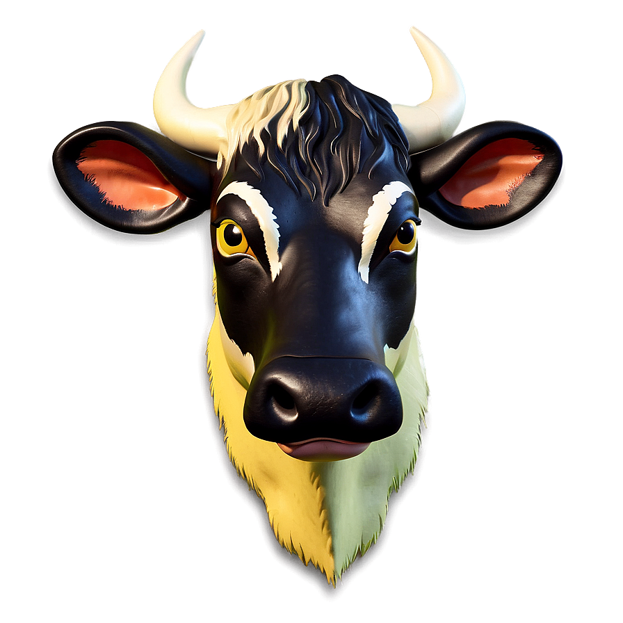 3d Cow Head Model Png Osr6 PNG