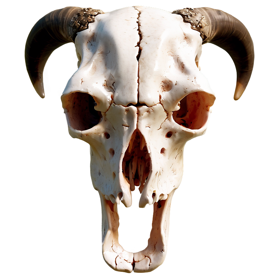 3d Cow Skull Model Png Cba86 PNG