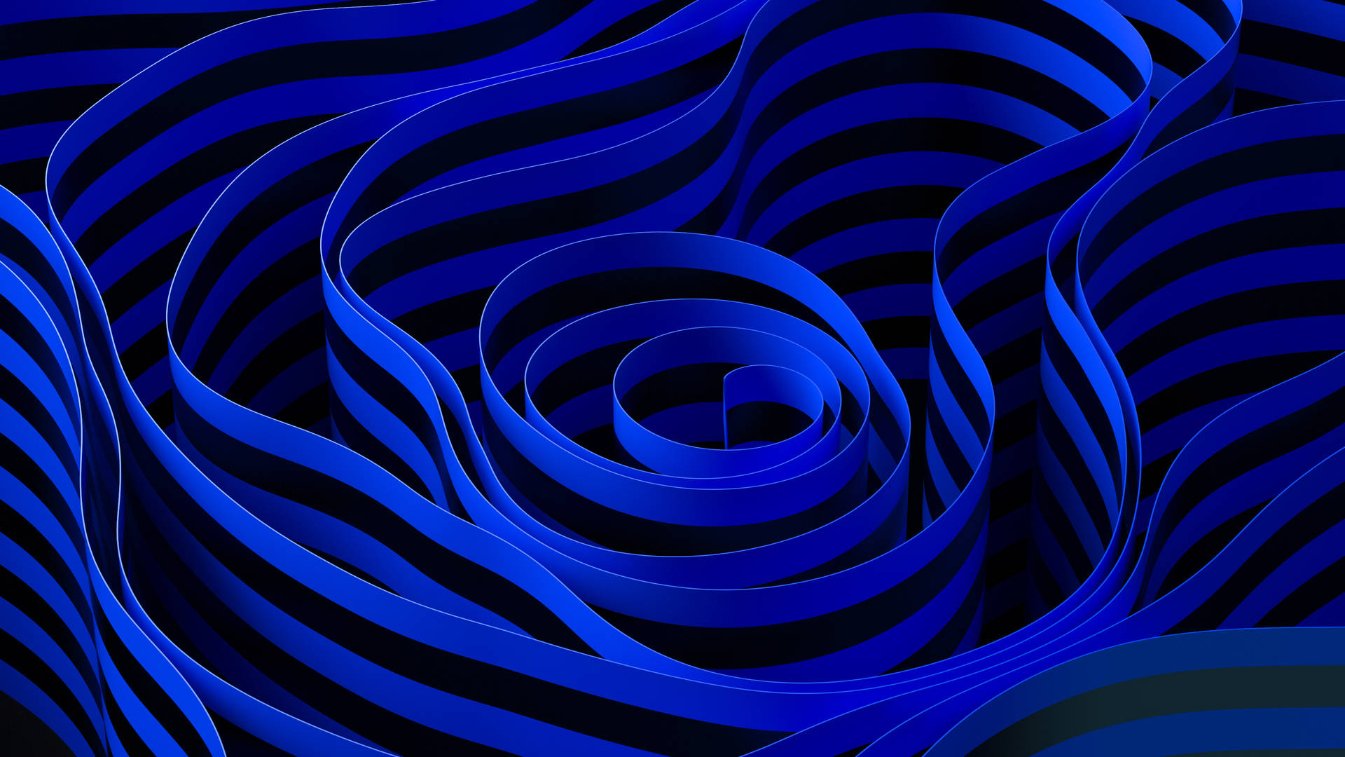 3d Desktop Dark Blue Lines
