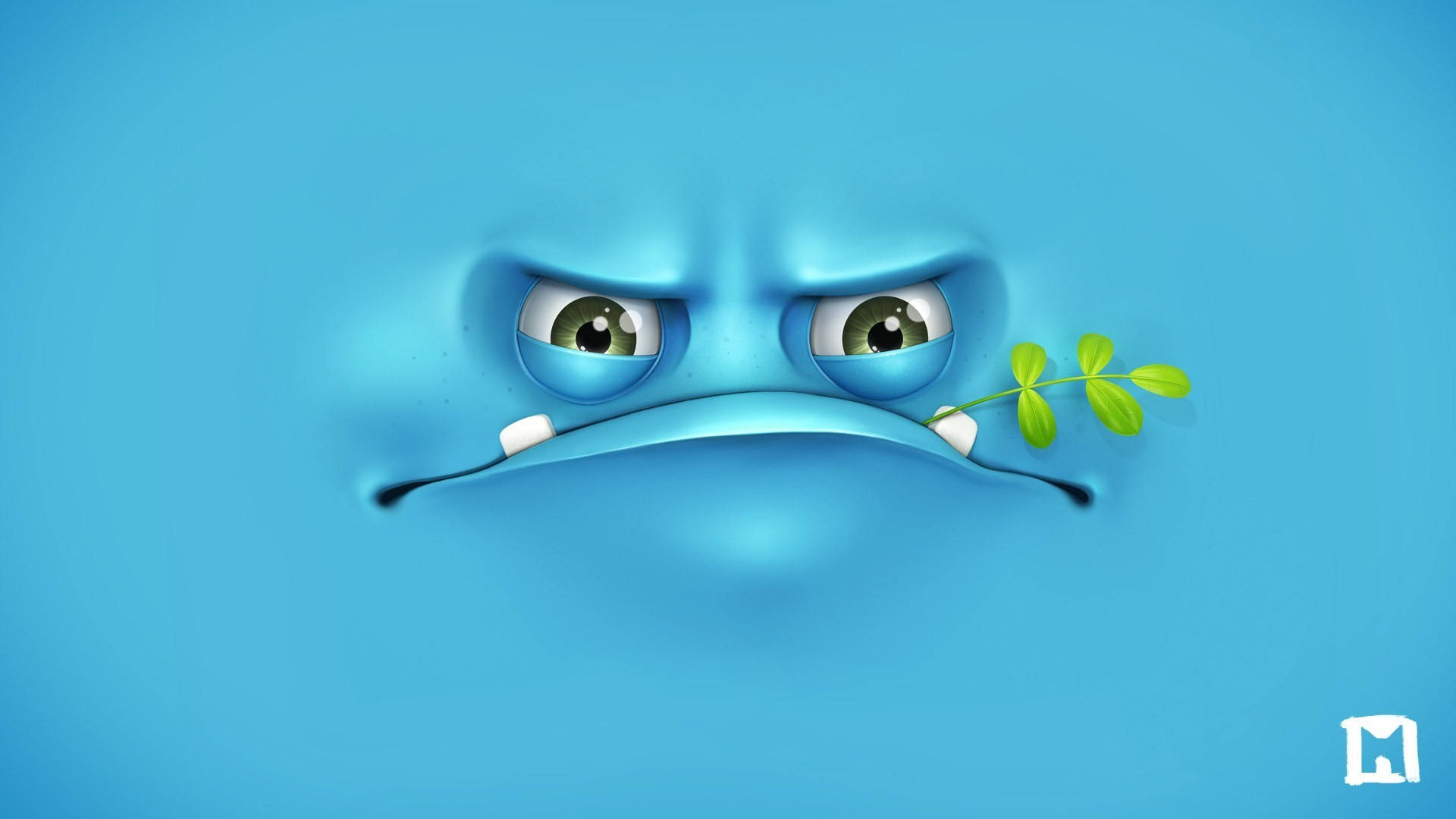 3d Desktop Funny Face Cartoon Character
