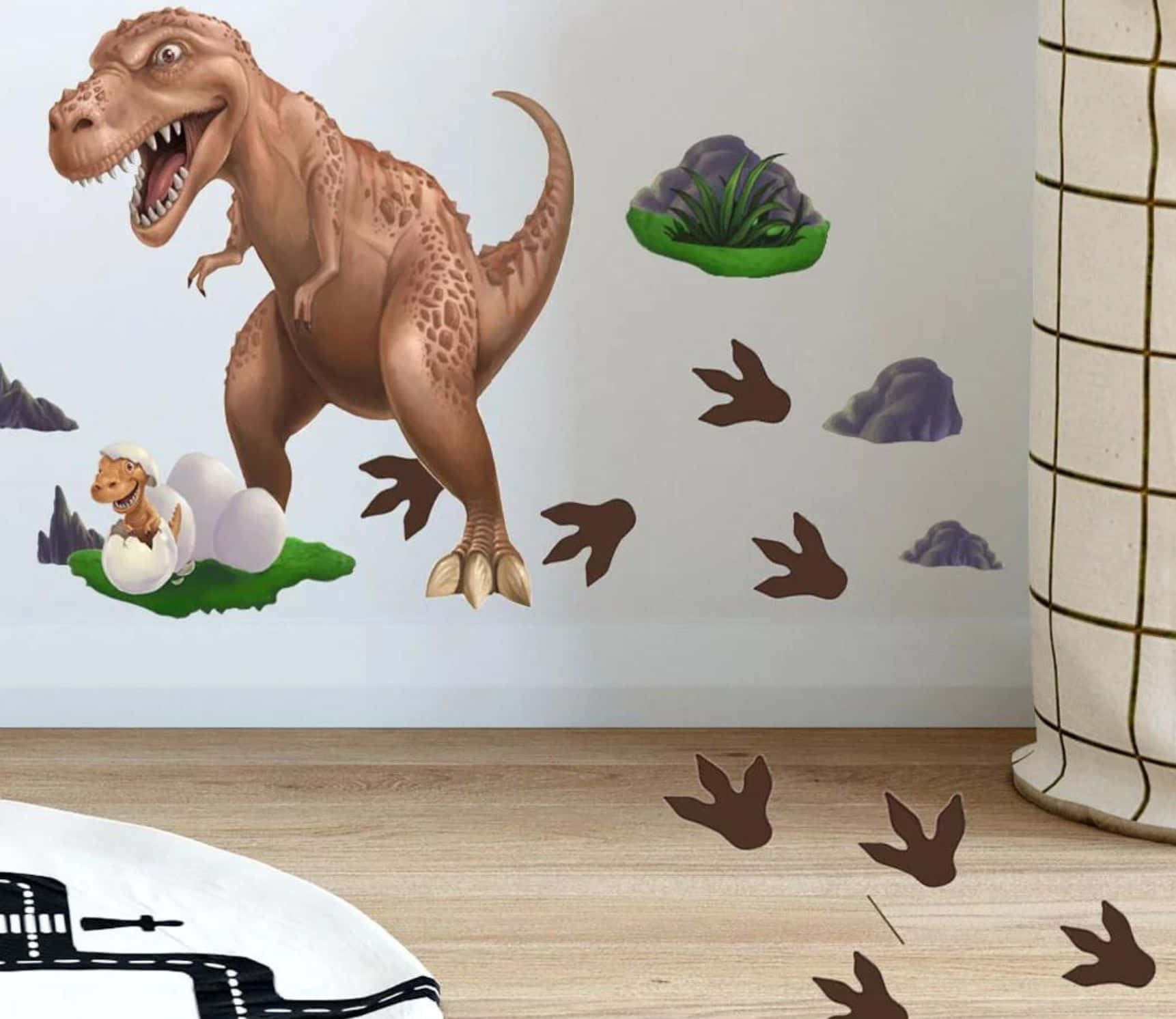 Realistic 3D Dinosaur in a Lush Environment Wallpaper