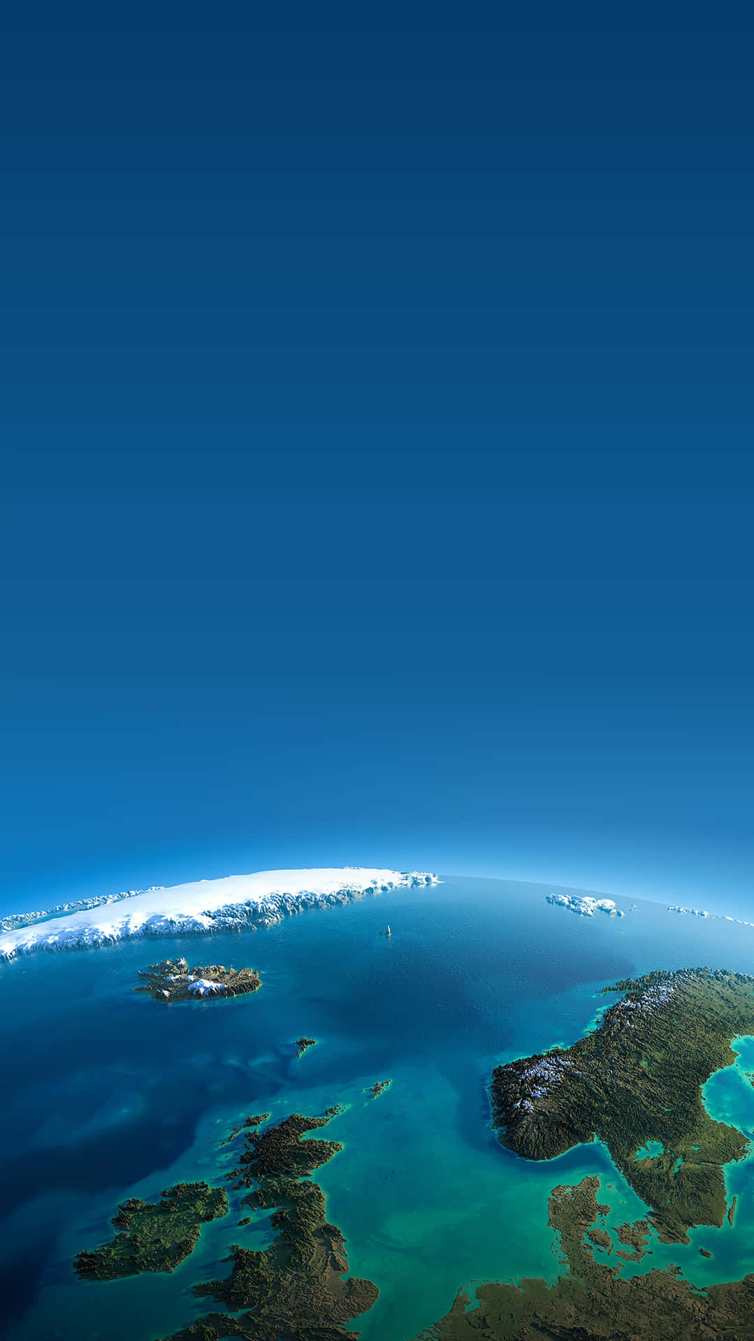 Renderizadoen 3d De La Tierra Desde El Espacio Fondo de pantalla