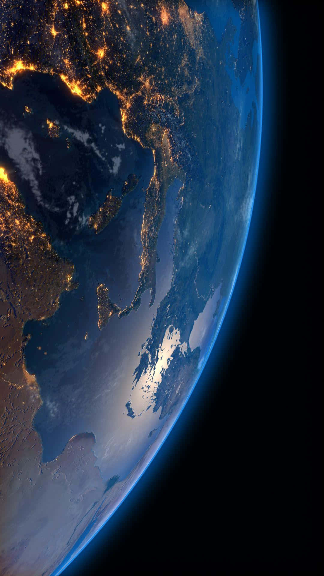 Impresionanterenderizado En 3d Del Planeta Tierra. Fondo de pantalla