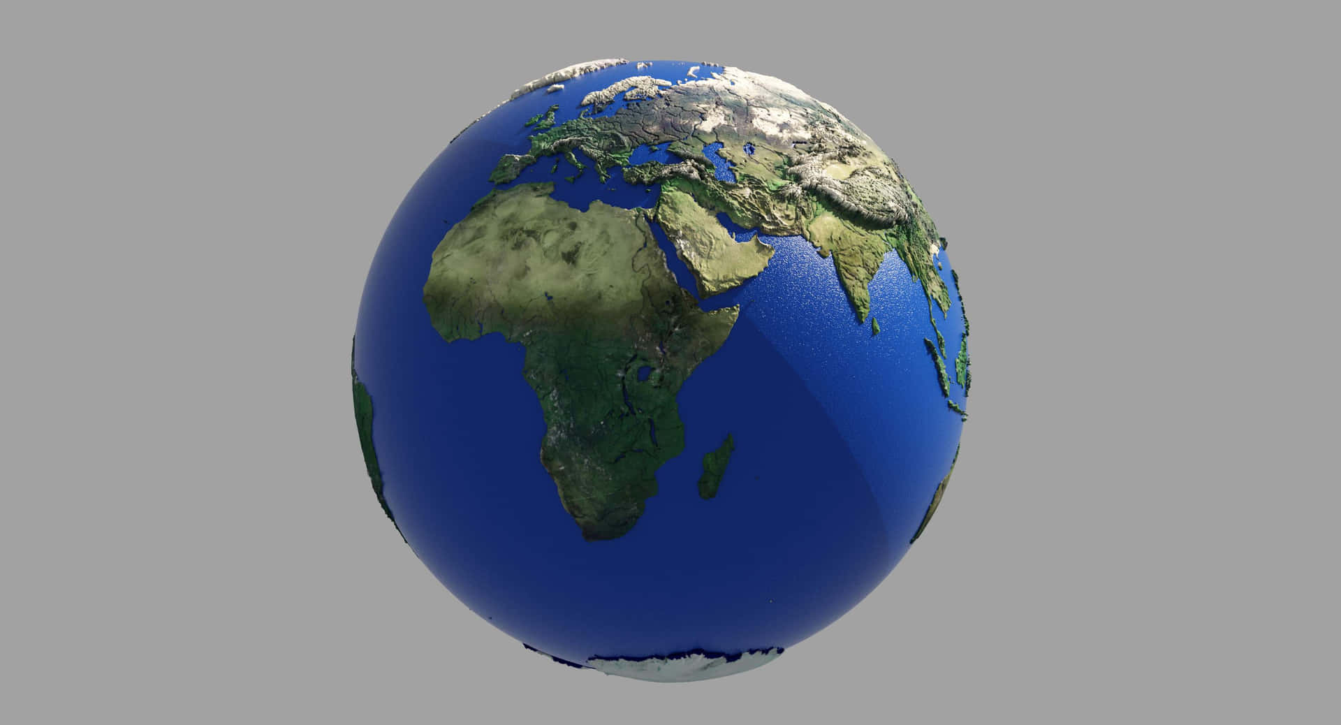 Stunning 3D Visualization of Planet Earth Wallpaper