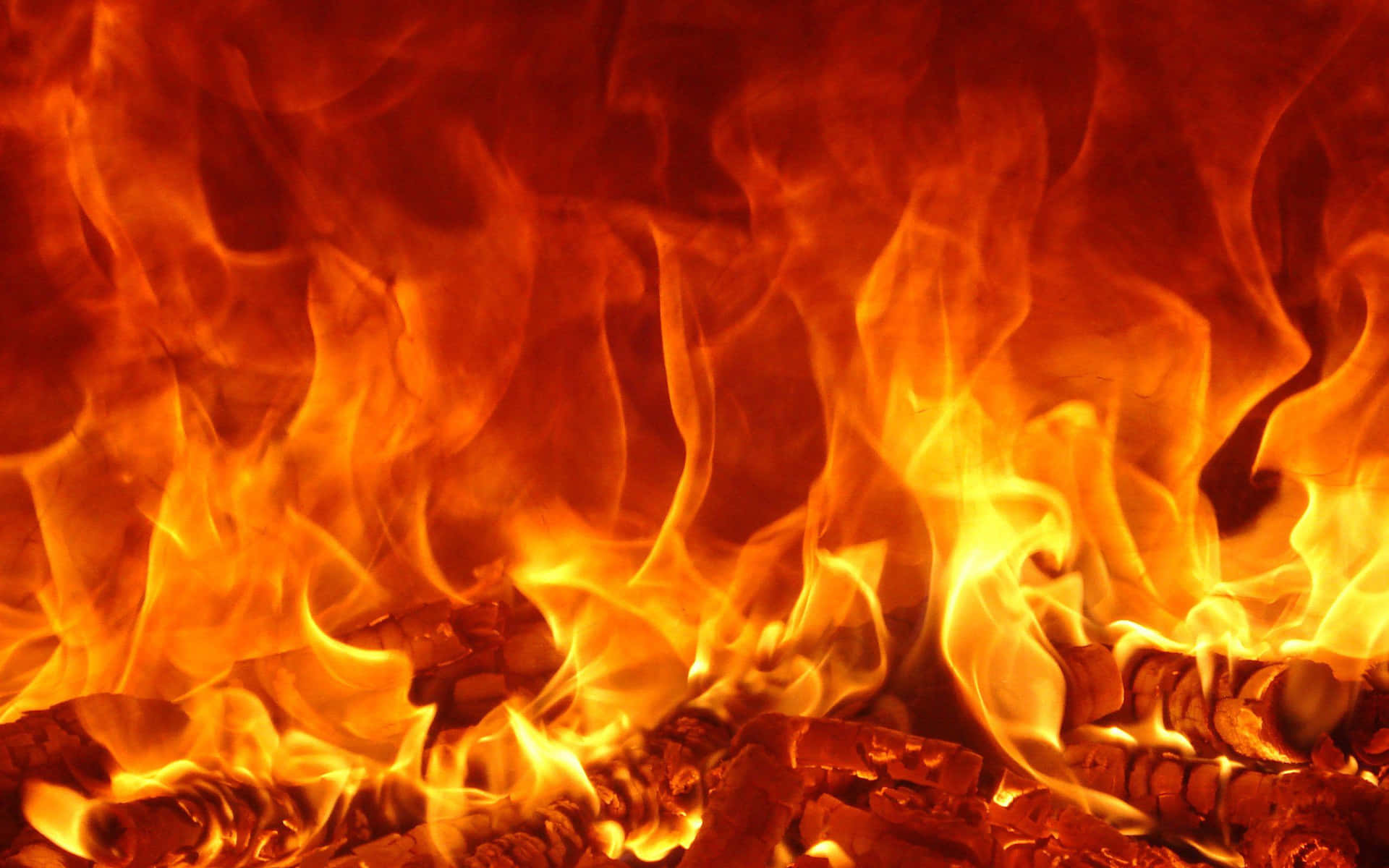 3D Fire: An explosion of flames in motion Wallpaper