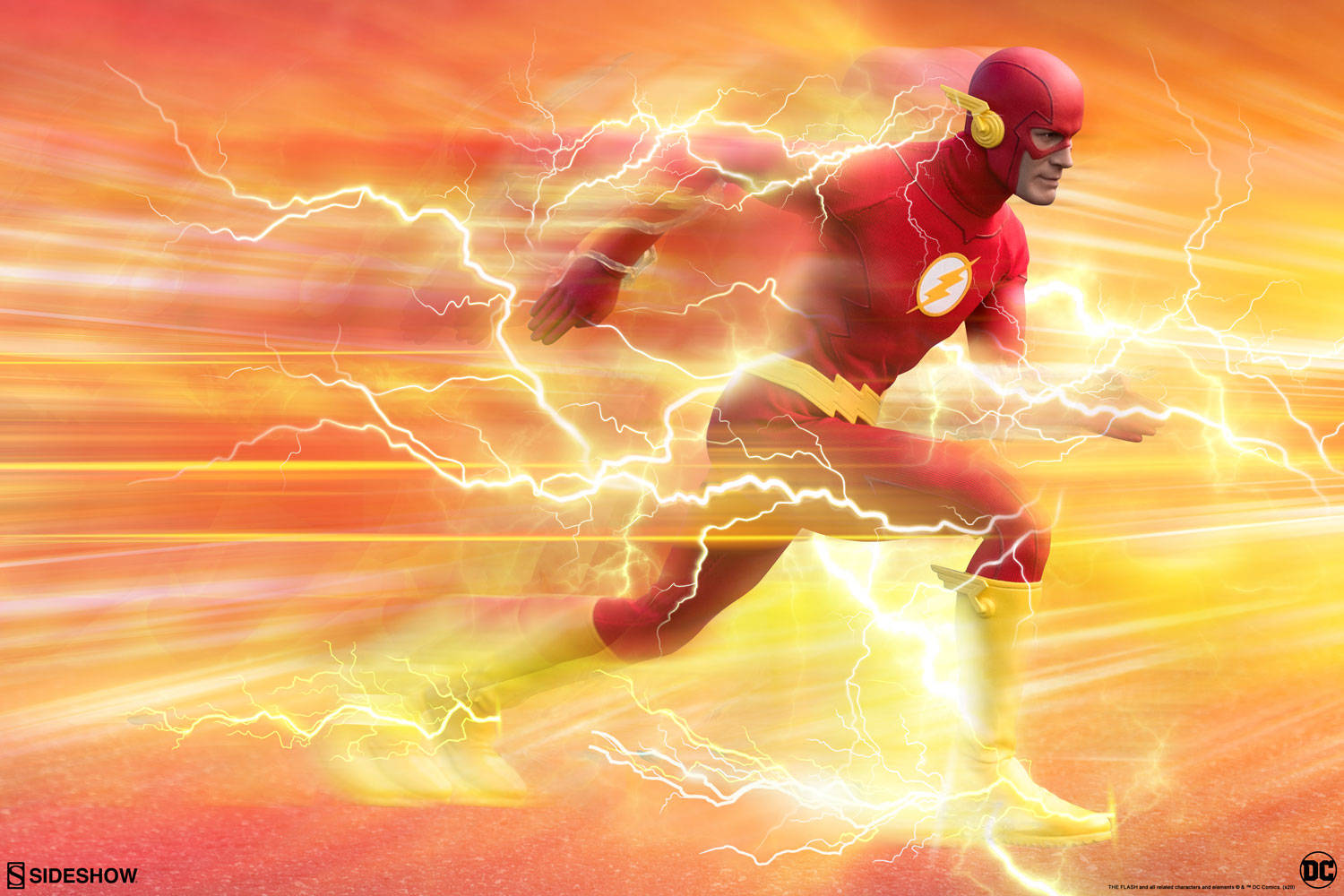 3d Flash Running Fast Background