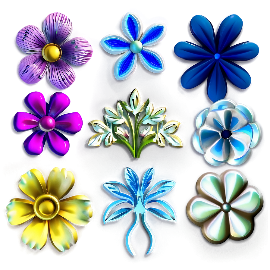 3d Floral Pattern Png 87 PNG