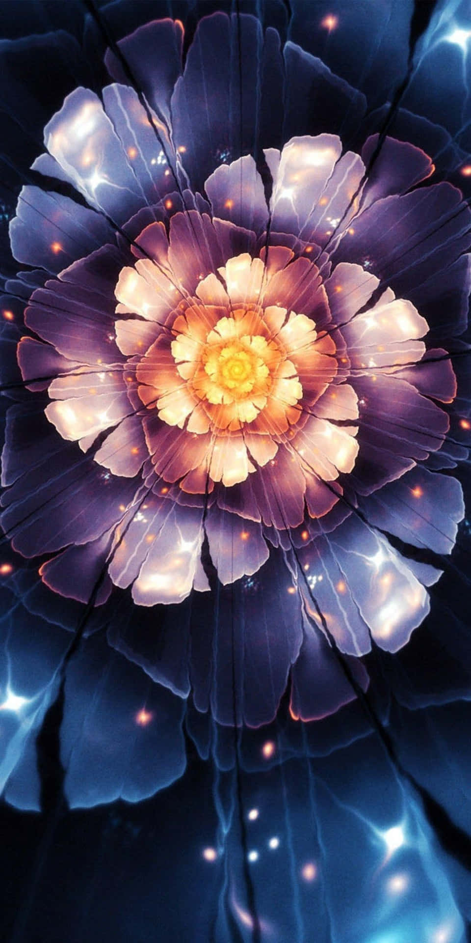 Mesmerizing 3D Flower in Full Bloom Wallpaper