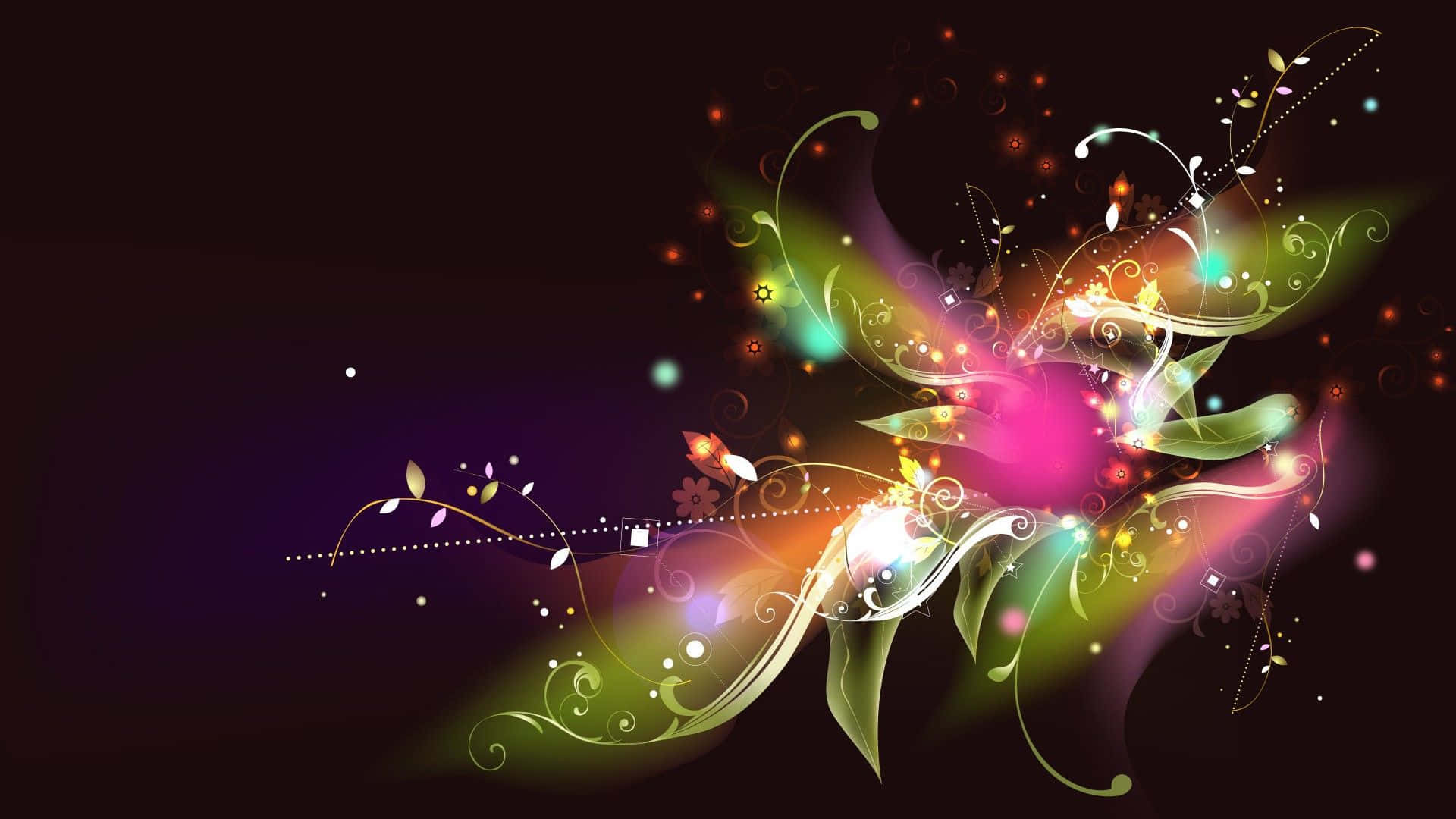 Impresionanteflor 3d Floreciendo En Un Exuberante Jardín. Fondo de pantalla