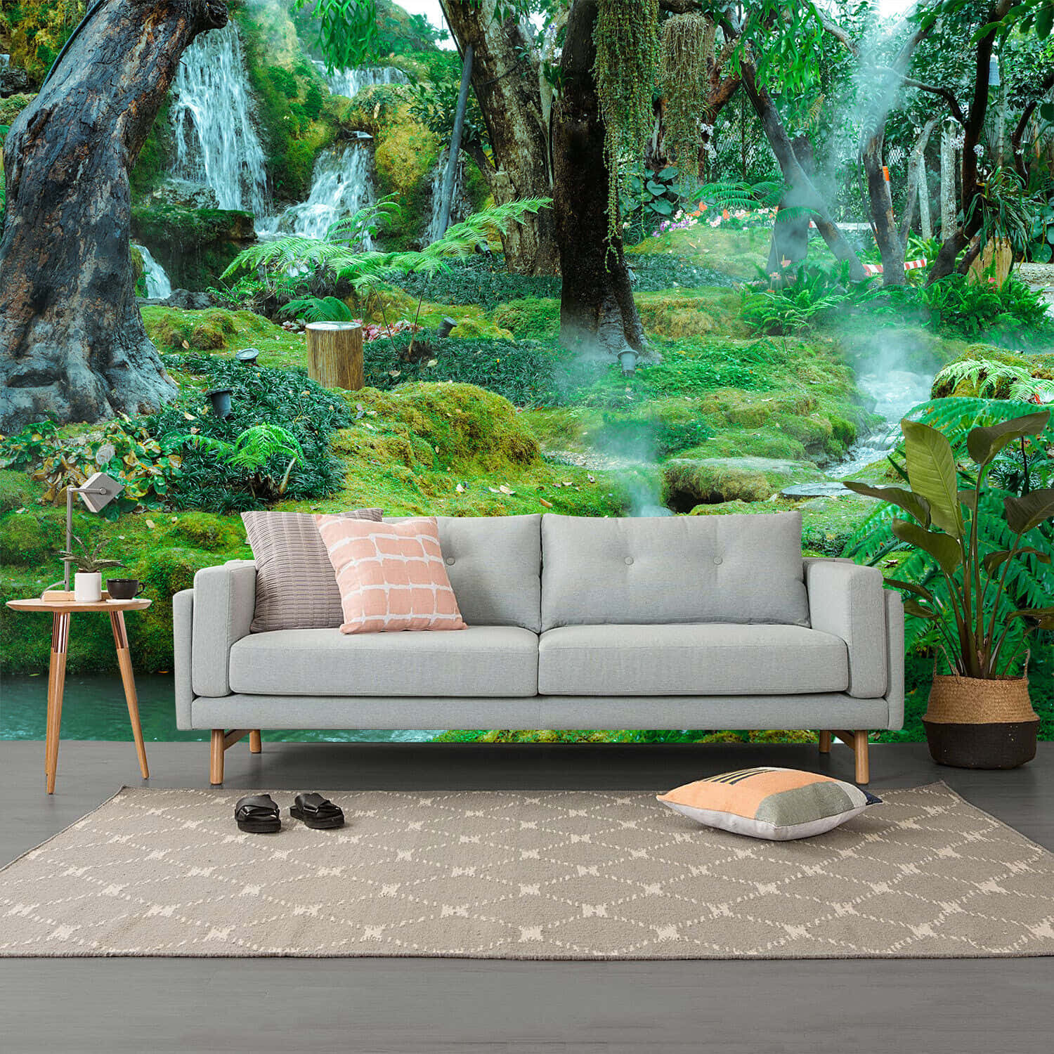 Dreamy 3D Forest Landscape Wallpaper