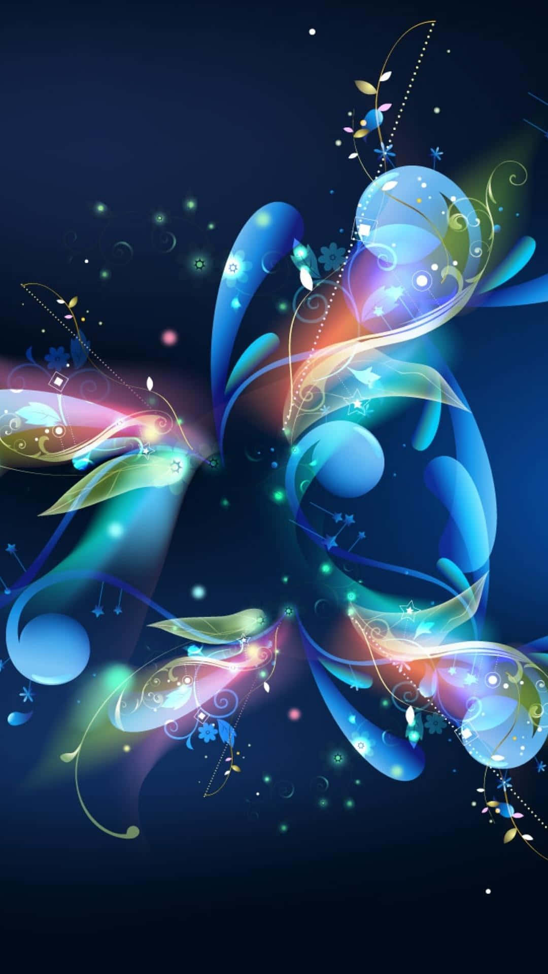 Captivating 3D Galaxy Illustration Wallpaper