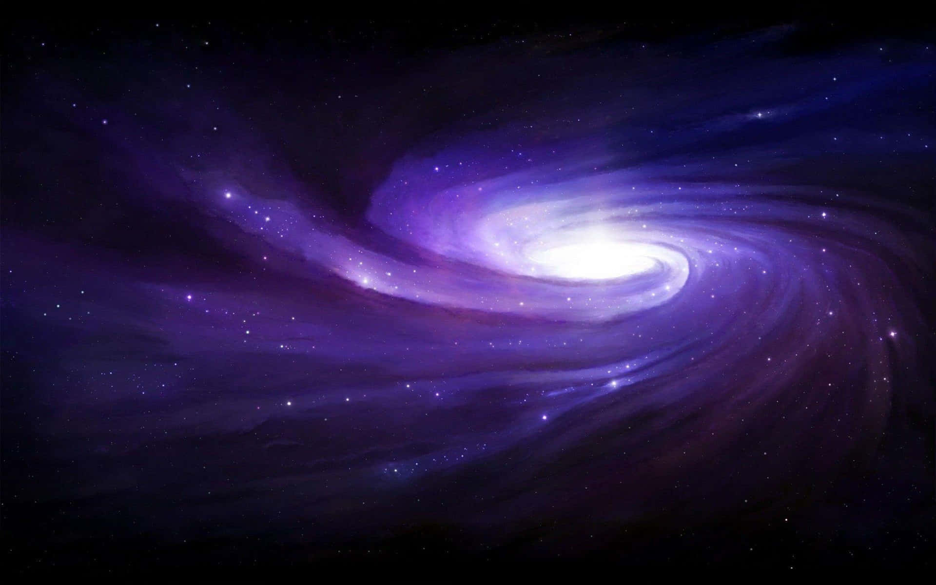 Mysterious 3D Galaxy in Deep Space Wallpaper