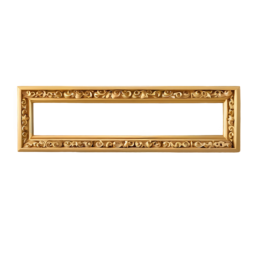 3d Gold Frame Png Hhq76 PNG