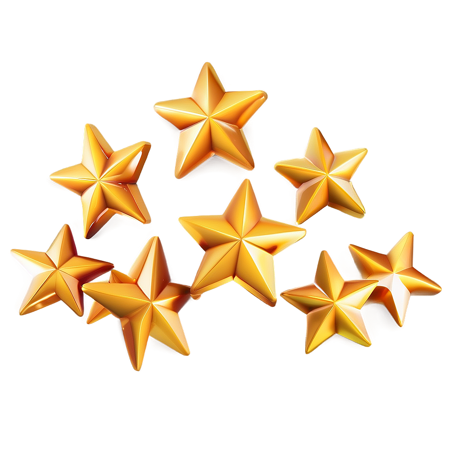 Download 3d Gold Stars Png 76 | Wallpapers.com