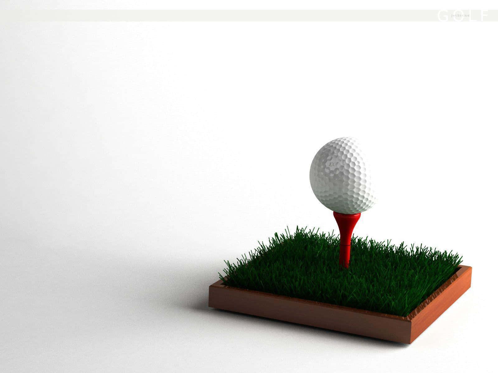 A Golf Ball On A Tee Wallpaper