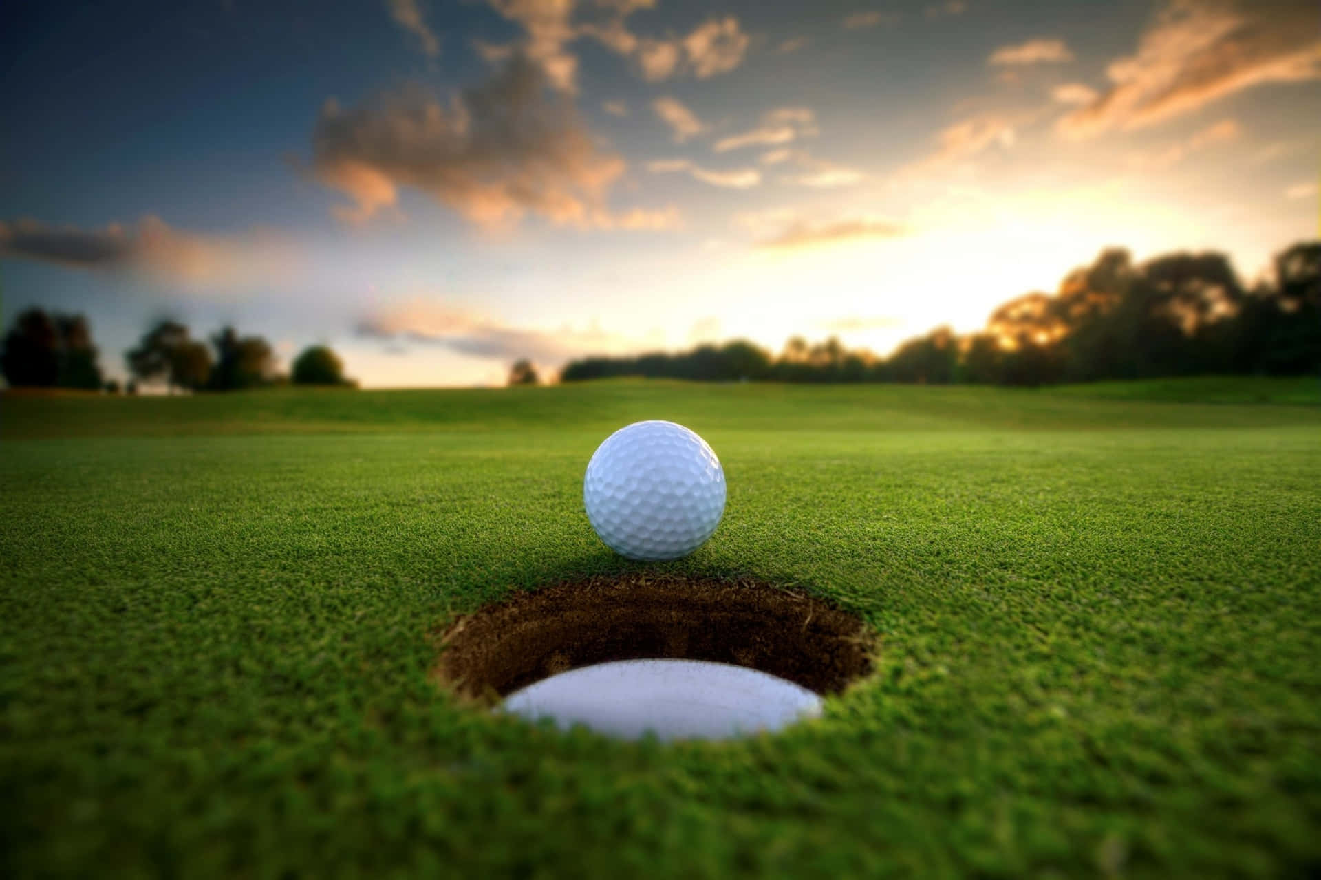 Aesthetic Sky 3d Golf Desktop Wallpaper
