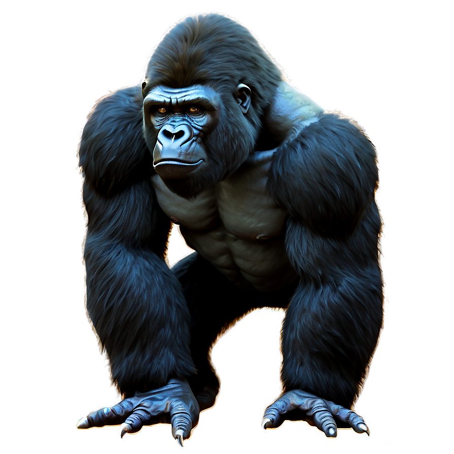 Download 3d Gorilla Model Png 92 | Wallpapers.com