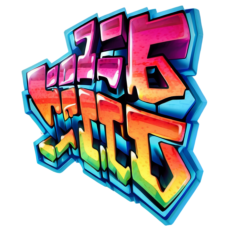 3d Graffiti Png 05032024 PNG