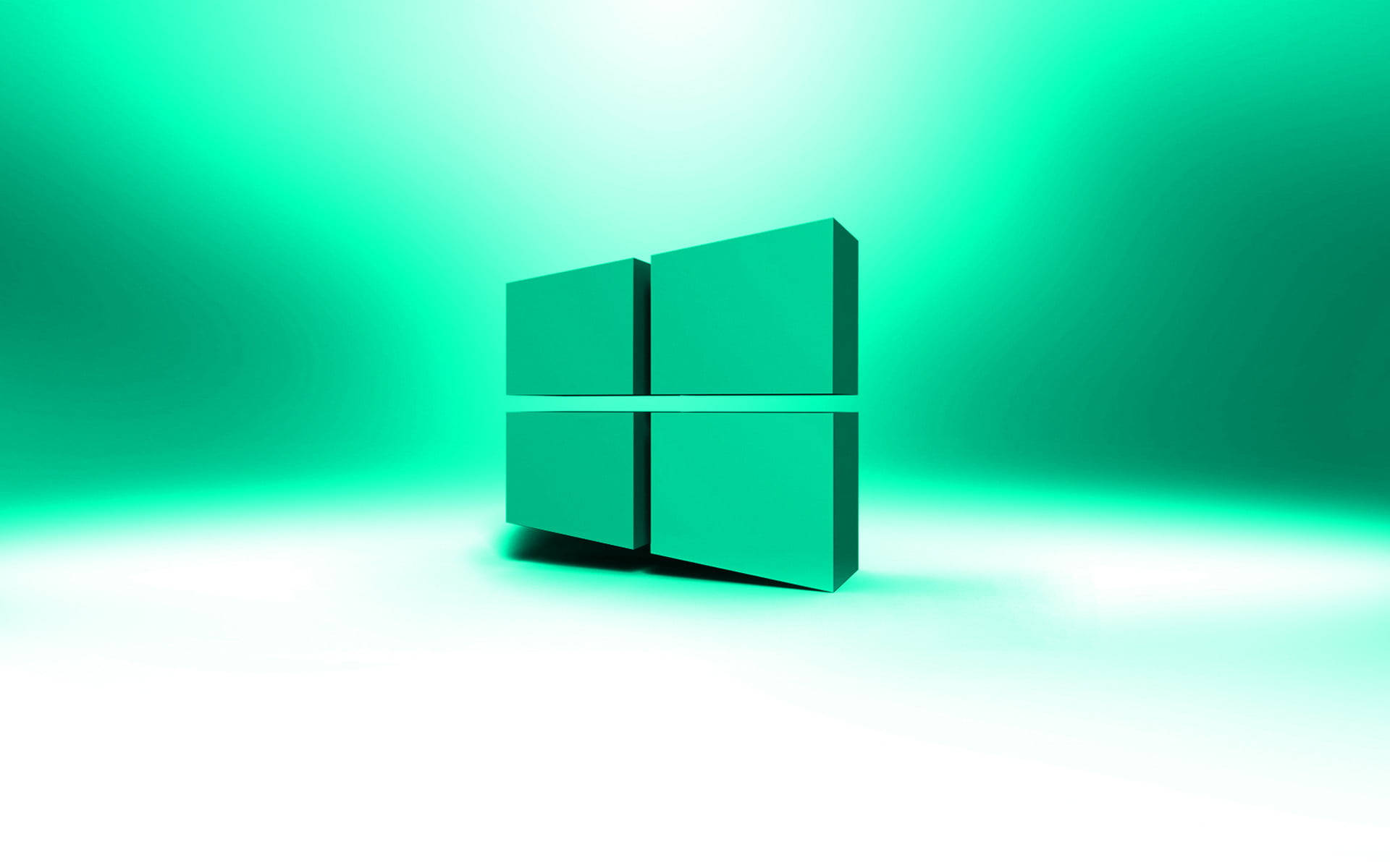 3d Green Windows 11 Logo Wallpaper
