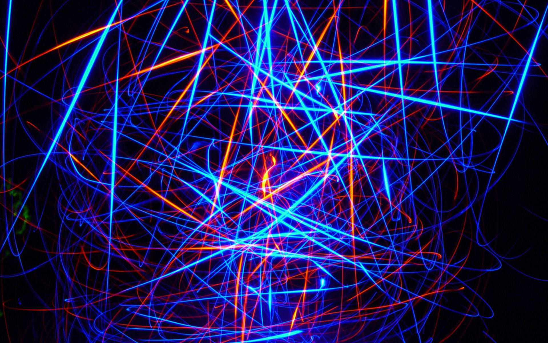 3d Hd Random Abstract Blue And Red Lines Wallpaper