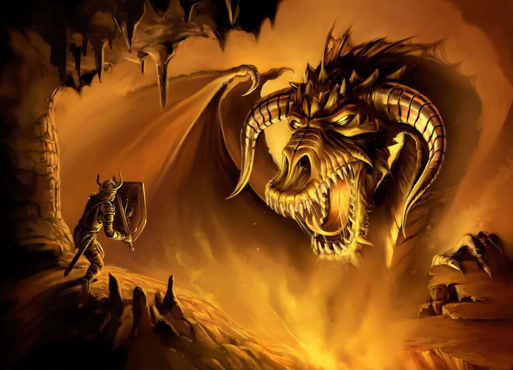 3d Illustration Of A Dragon Slayer Wallpaper