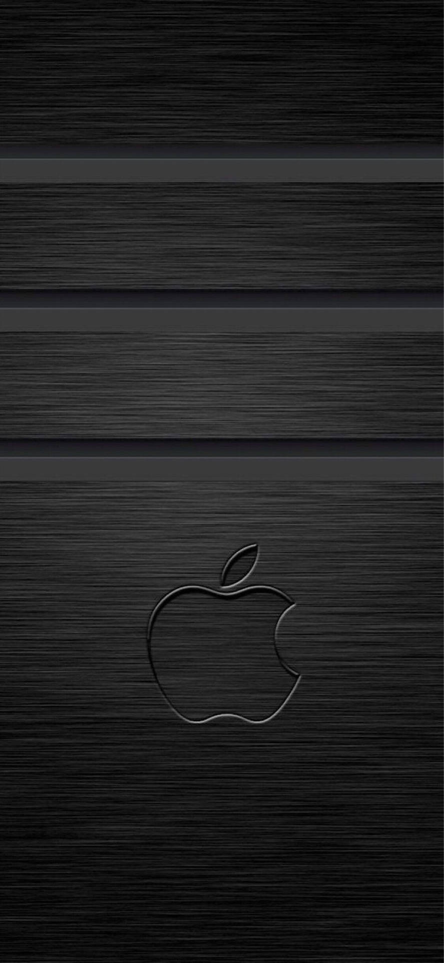 3d Iphone Indgraveret Apple-logo Wallpaper
