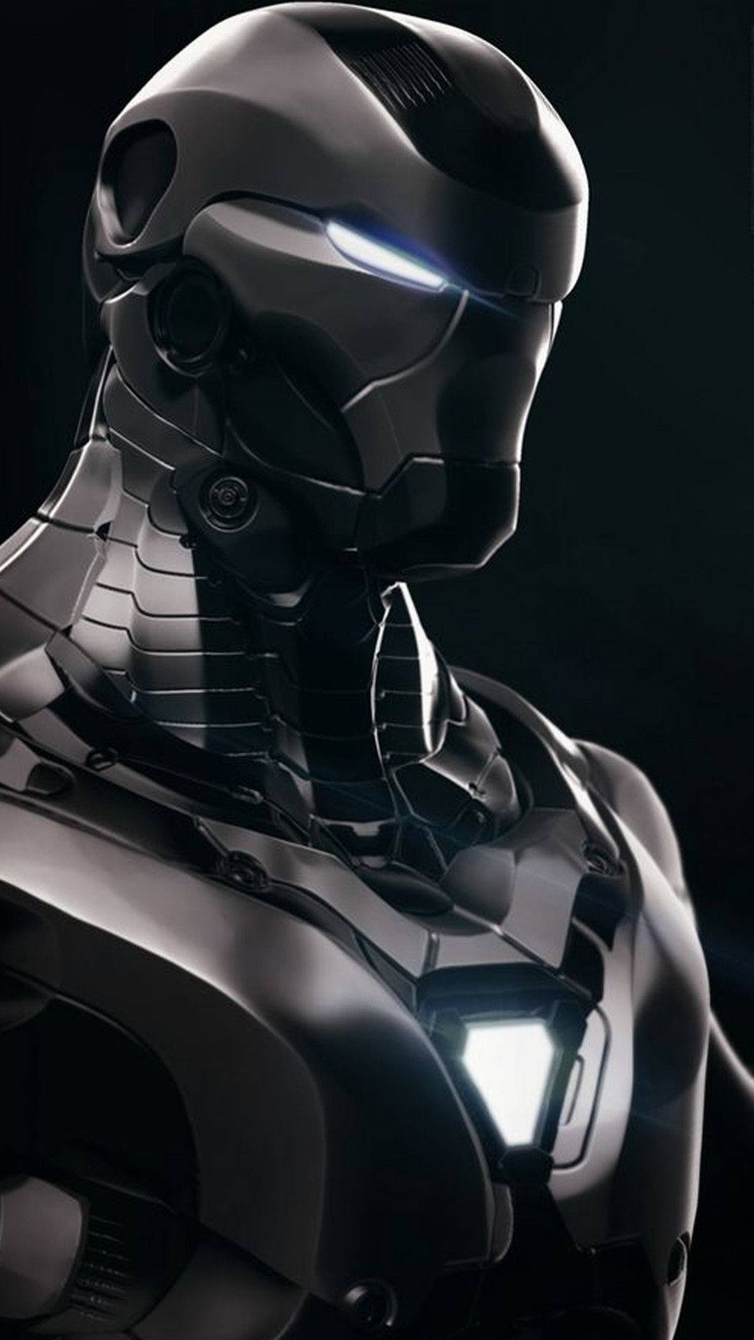 3d Iphone Argento Iron Man Suit Sfondo