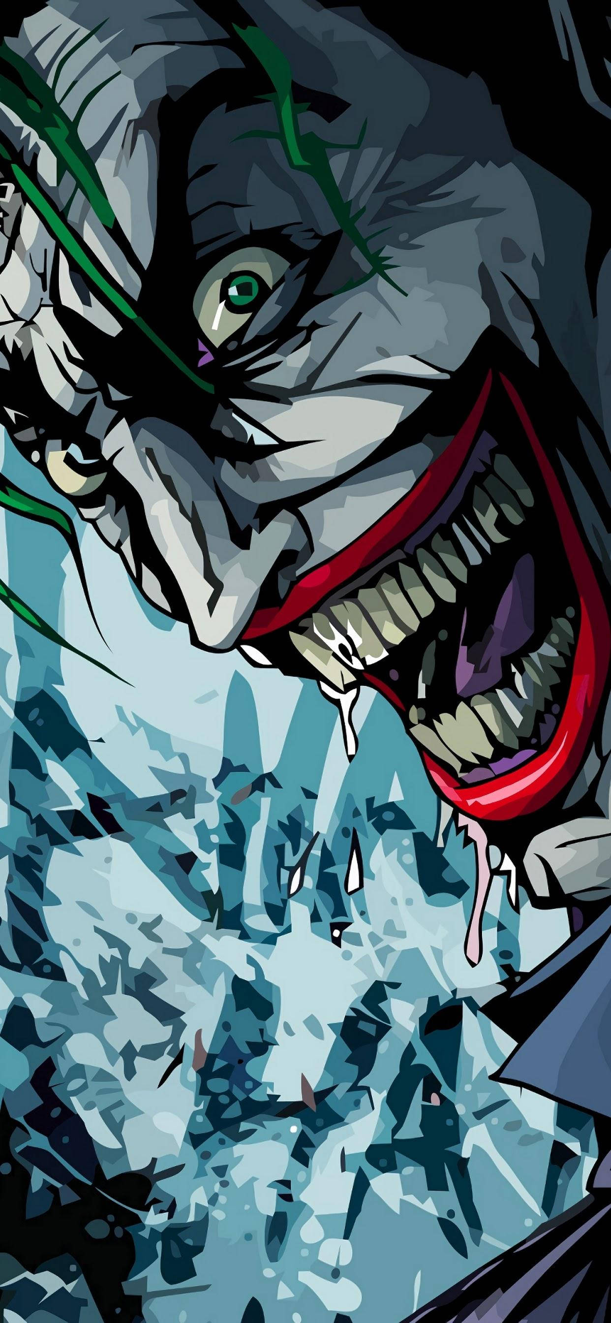 3d Joker Iphone Laughing Close-up Wallpaper