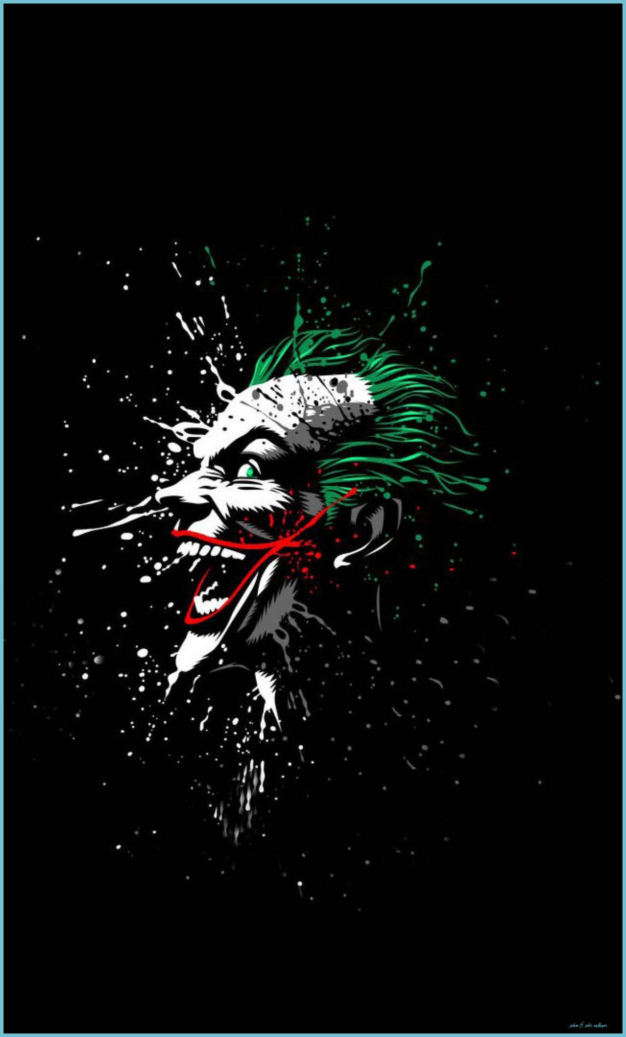 3d Joker Iphone Painting Streaks Wallpaper