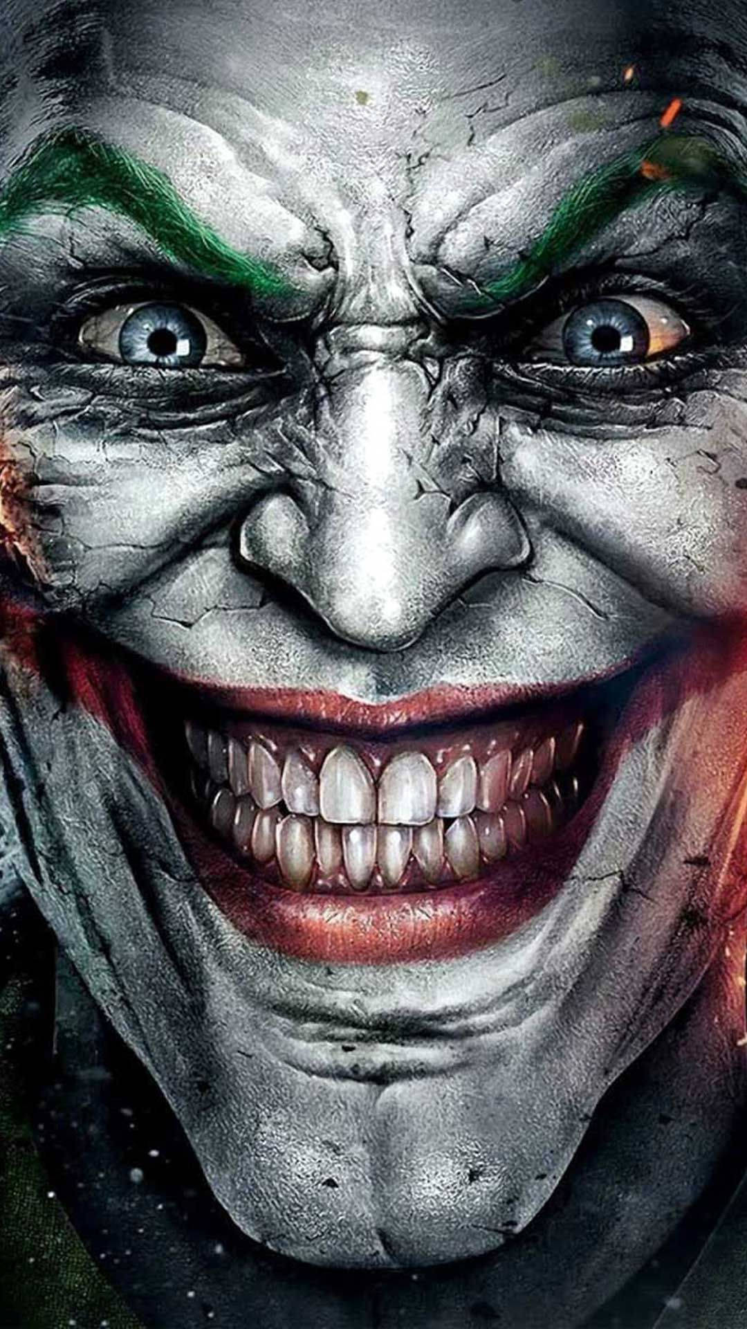 3d Joker Iphone Smiling Close-up Wallpaper