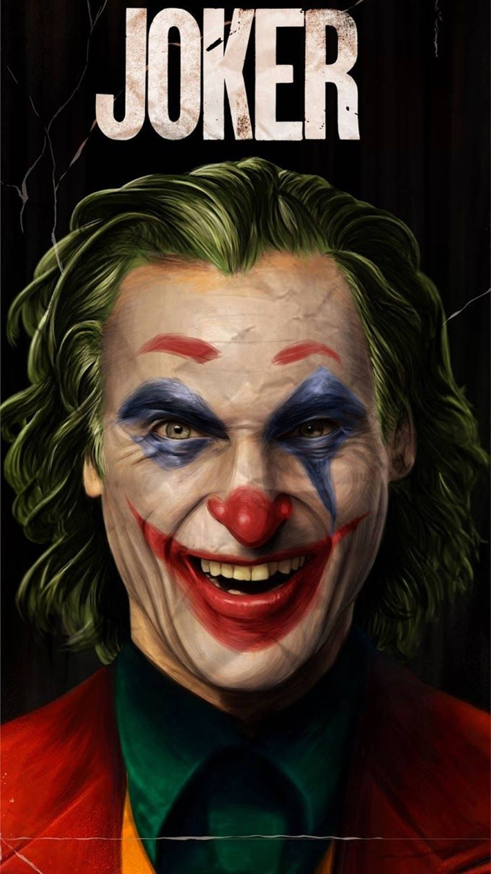 3d Joker Iphone Smiling With Title Wallpaper