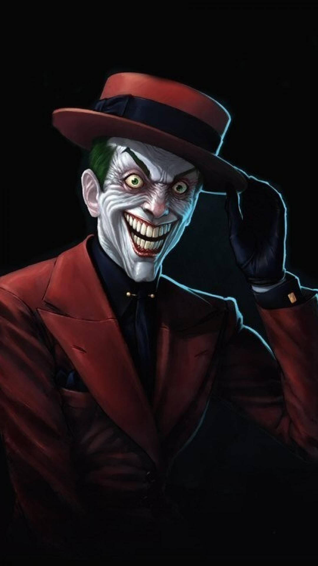 3d Joker Iphone Wearing Hat Wallpaper
