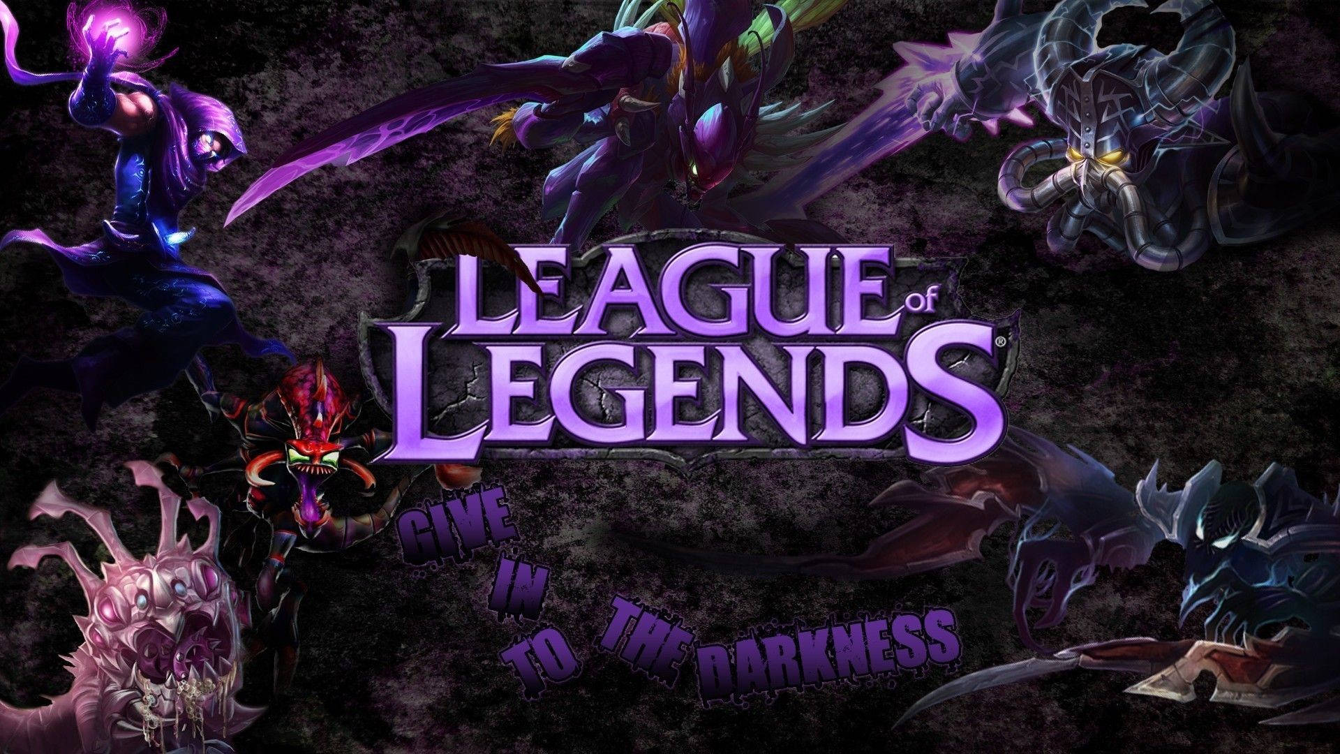 Leagueof Legends En 3d En Color Púrpura Fondo de pantalla