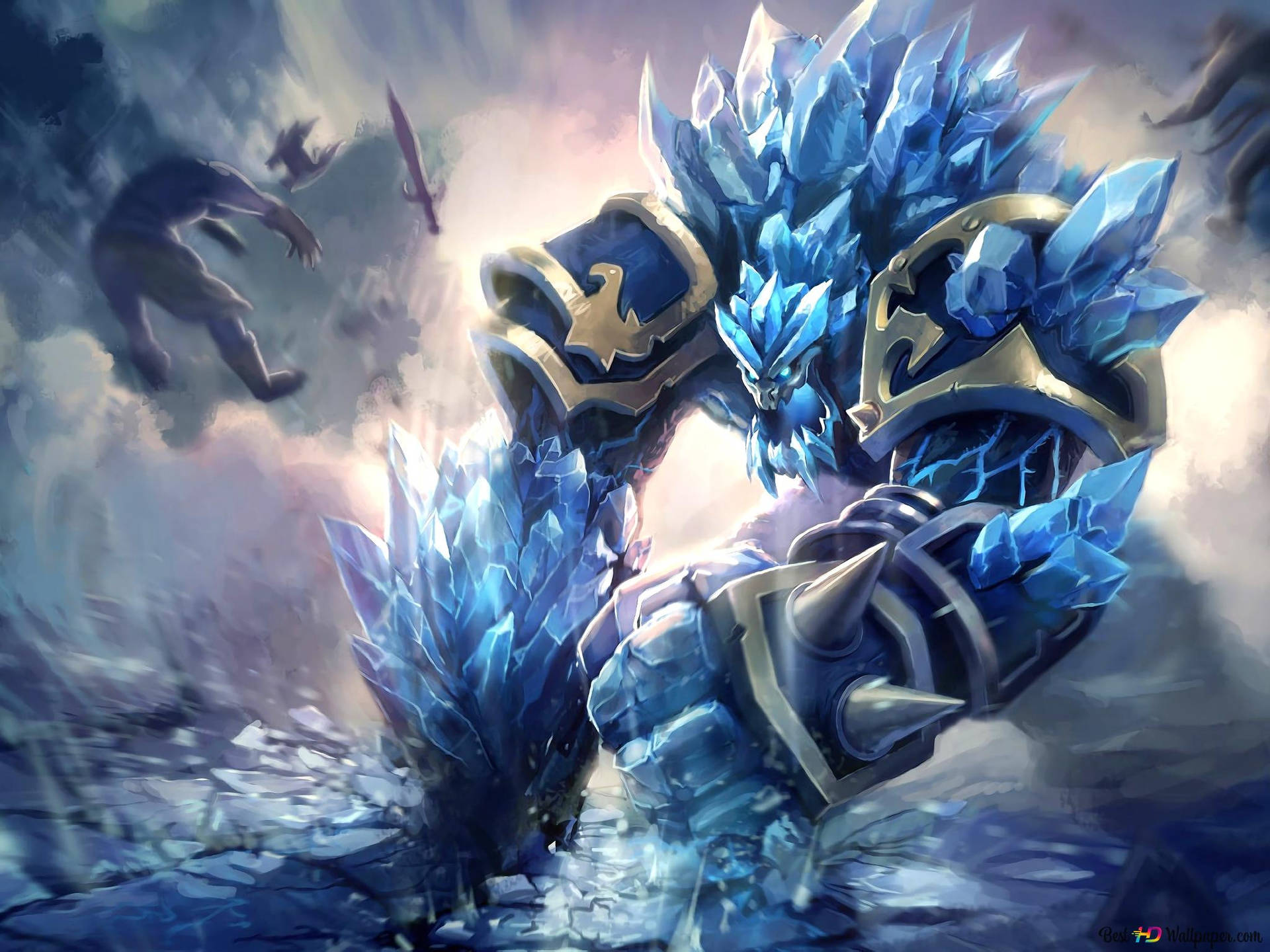 3d League Of Legends Glacial Malphite Wallpaper