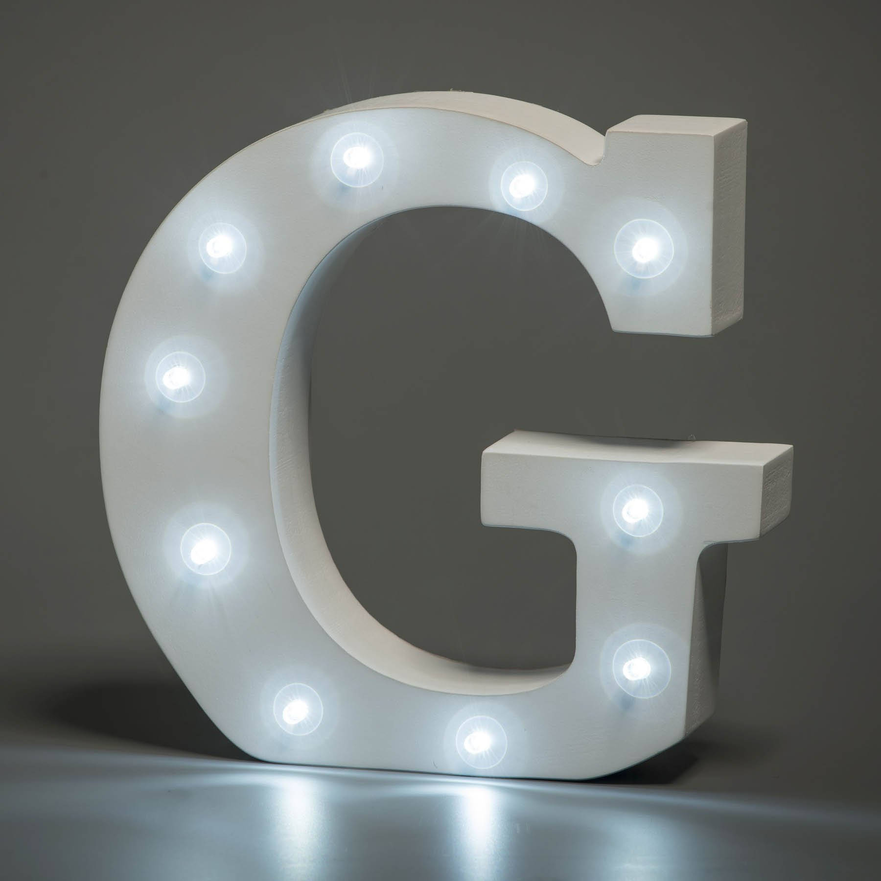 3D Letter G With Lights Wallpaper