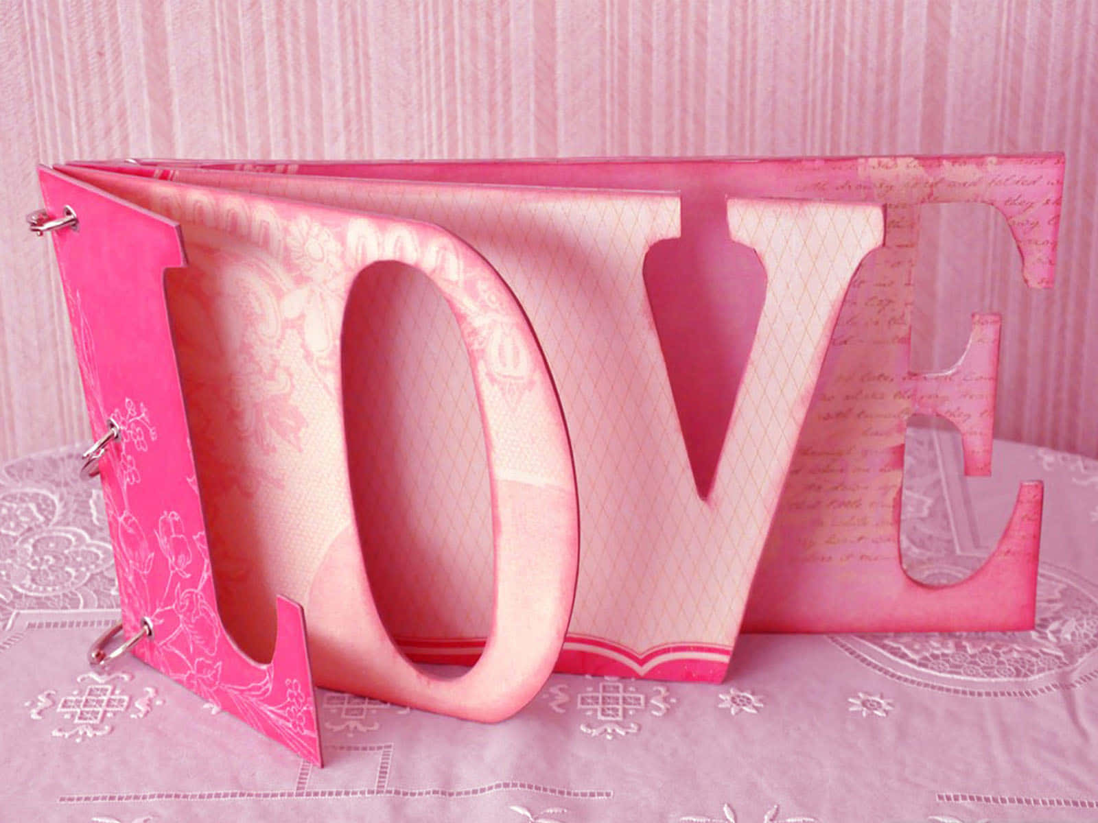 3D Love Hearts Wallpaper Wallpaper
