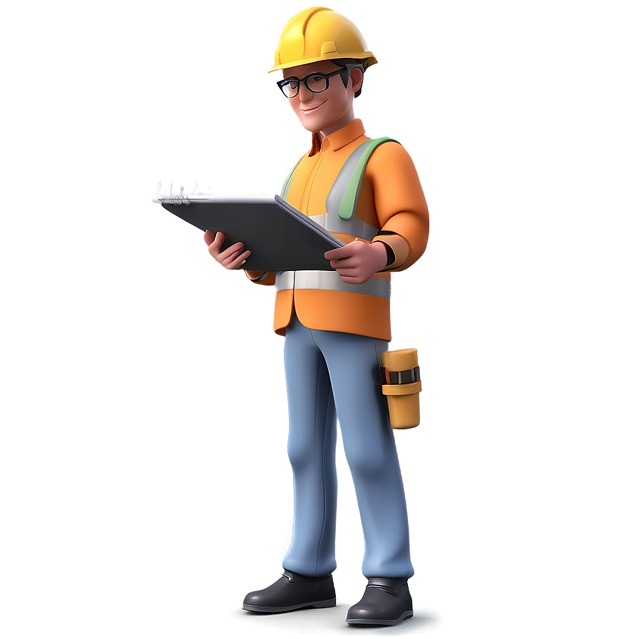 3d Man Engineer Png Cry5 PNG