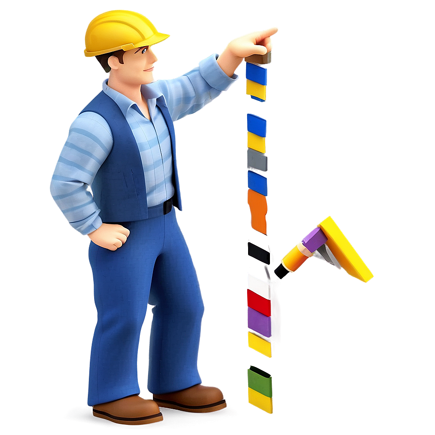 3d Man Engineer Png Gcr43 PNG