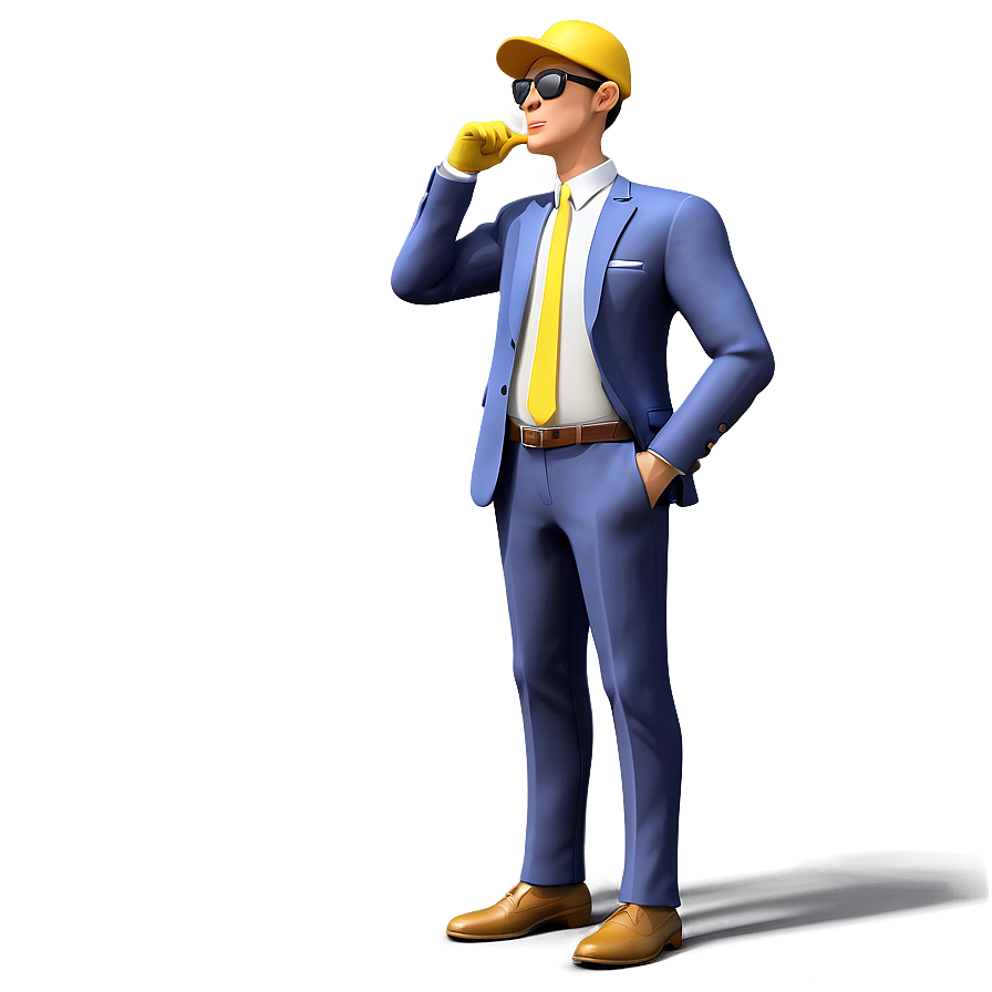 3d Man Thinking Png 06272024 PNG
