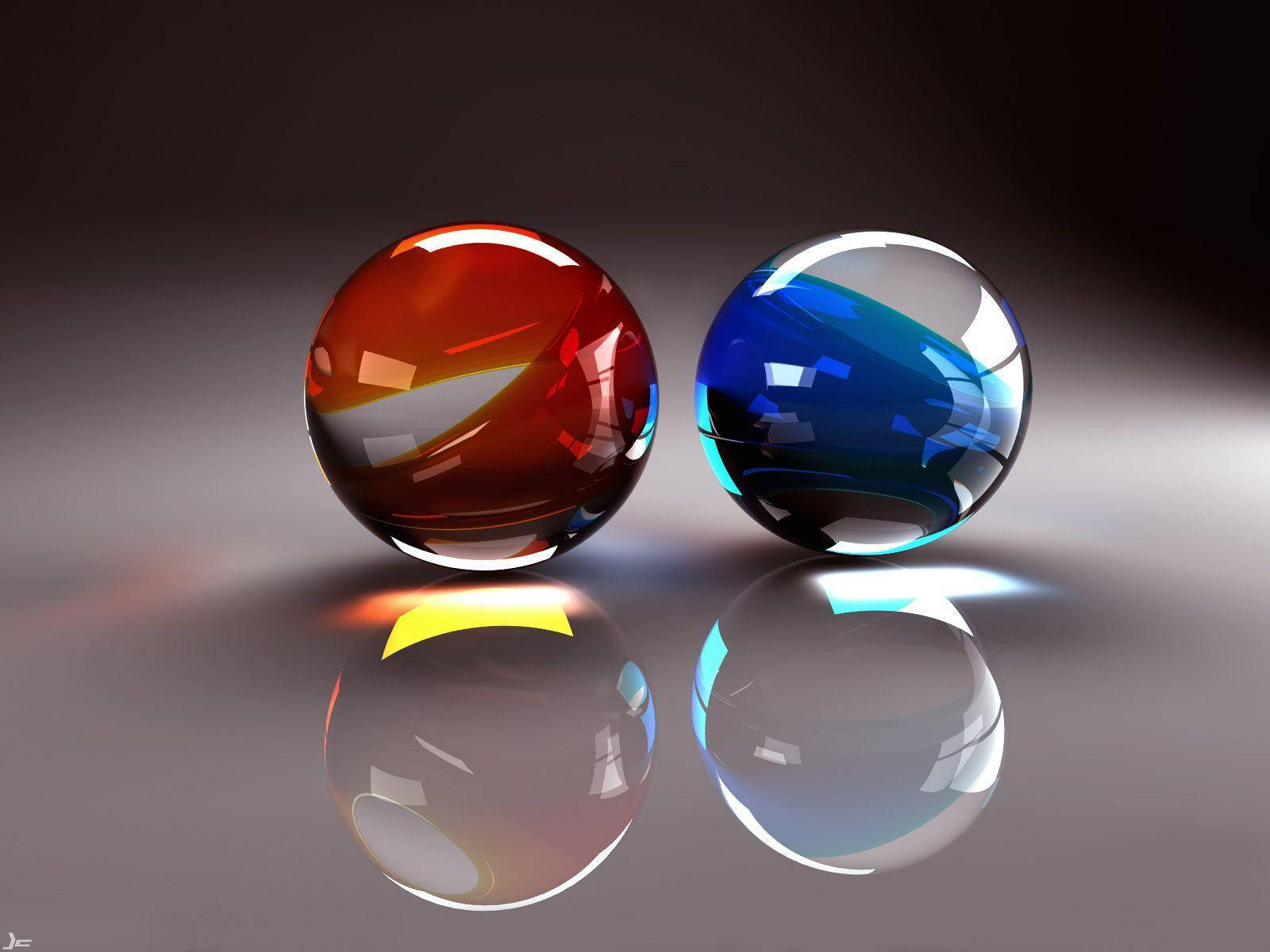 3d Marble Crystal Balls