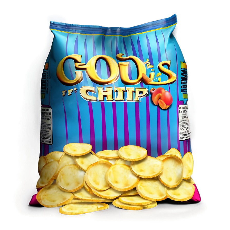 3d Model Bag Of Chips Png 06132024 PNG