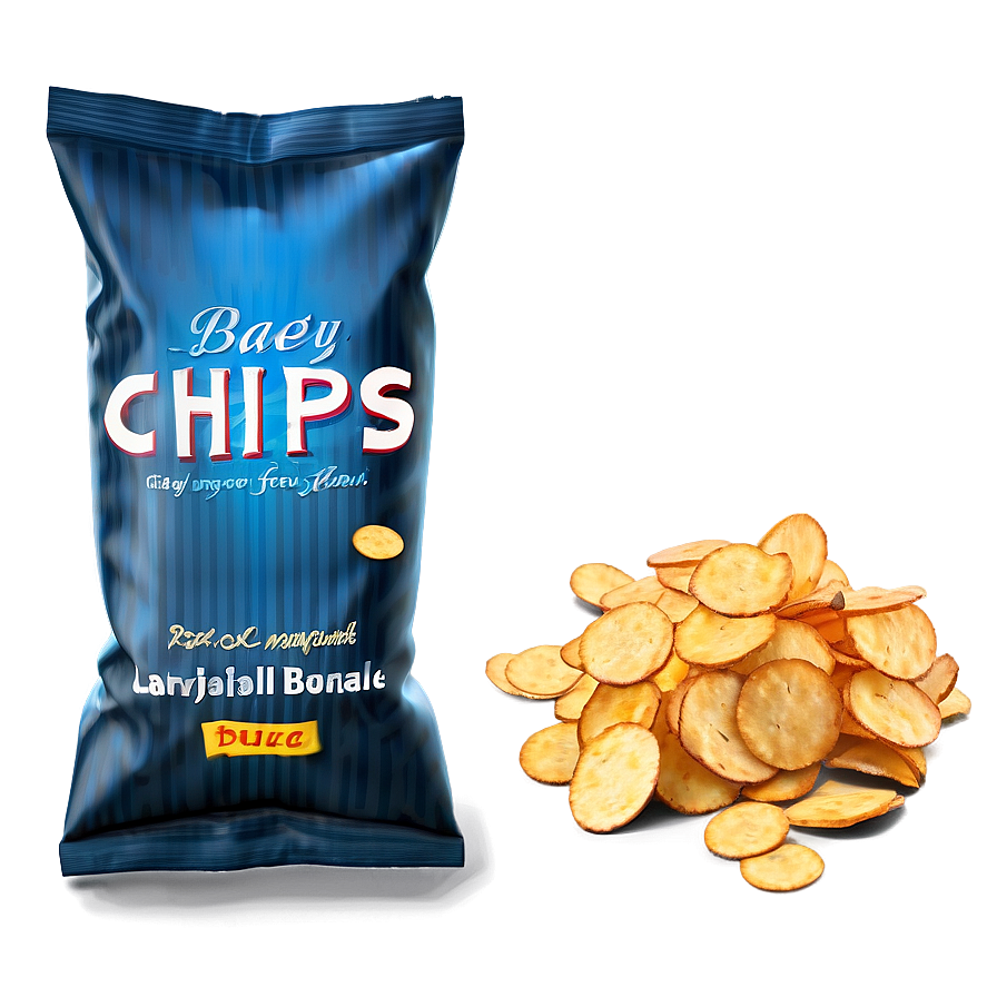 3d Model Bag Of Chips Png 25 PNG