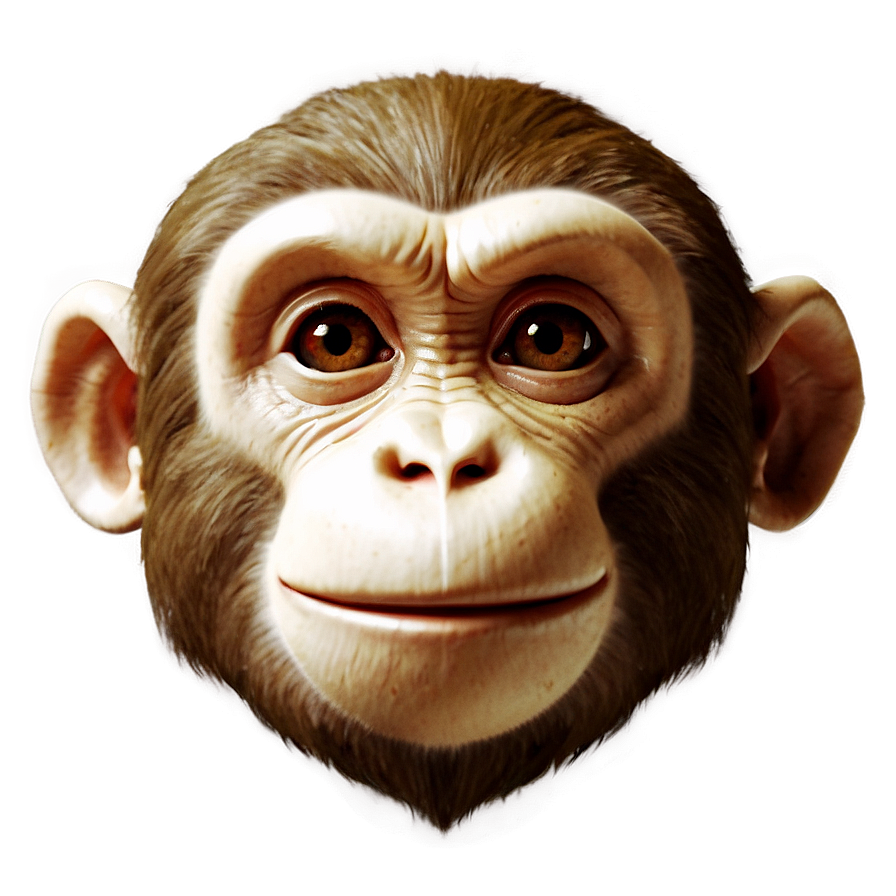 3d Monkey Face Model Png Eqh PNG