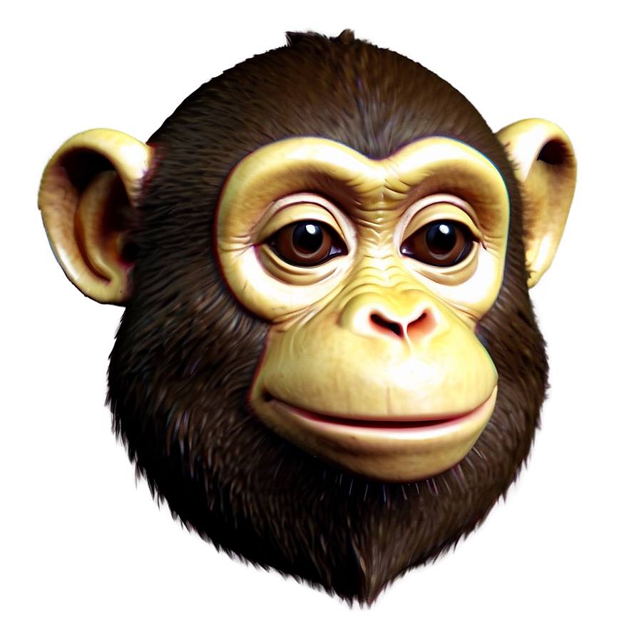 3d Monkey Face Model Png Fwd63 PNG