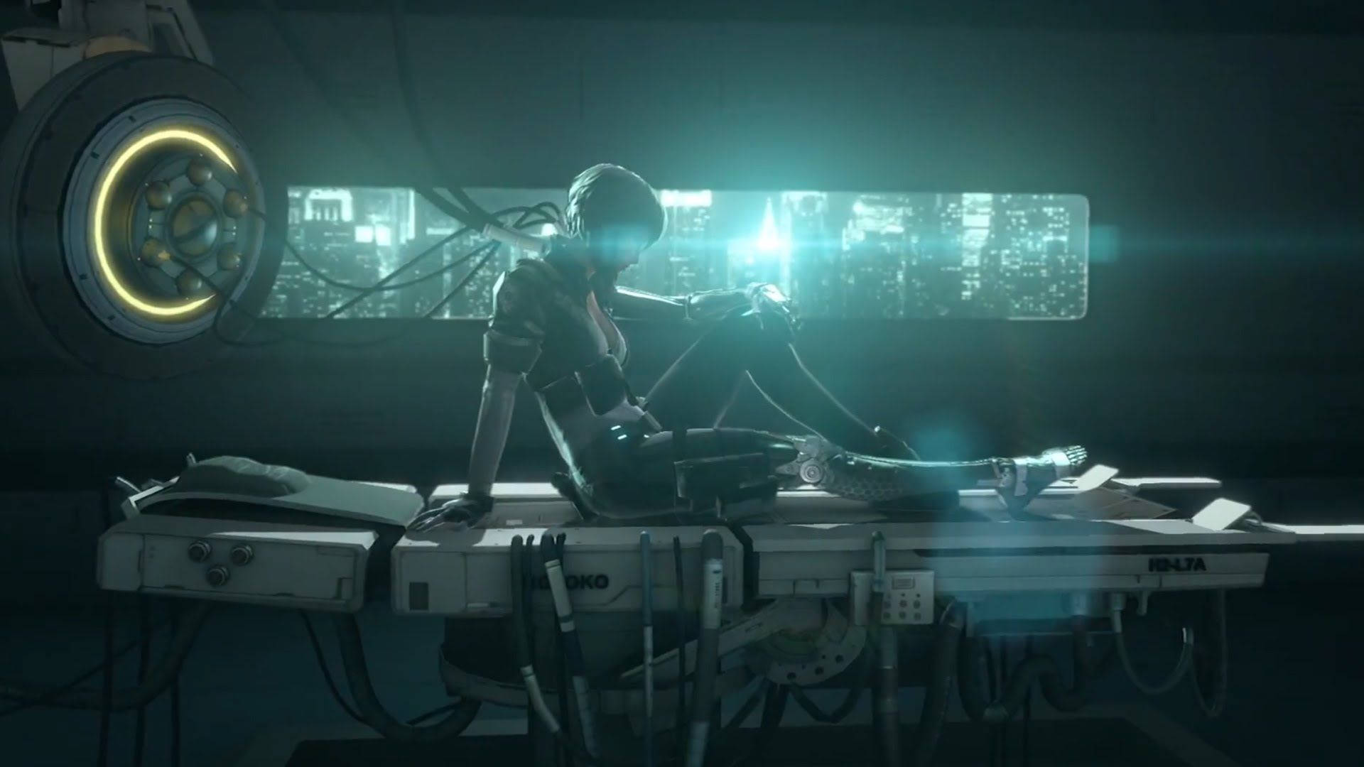 3d Motoko Ghost In The Shell Background
