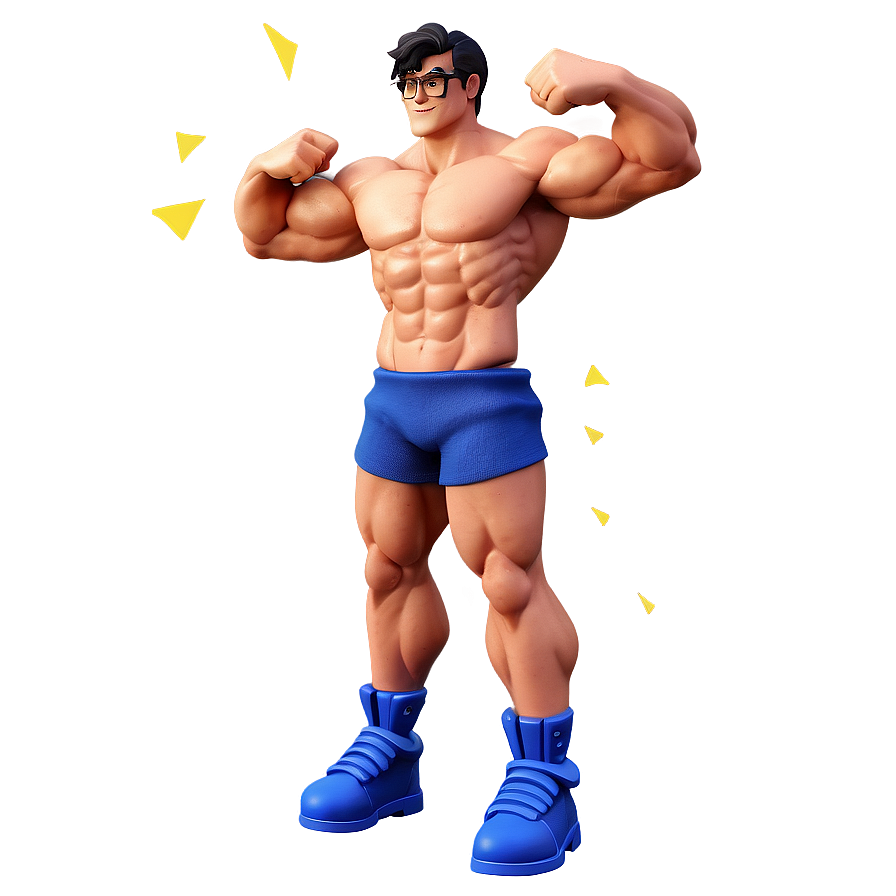 3d Muscle Man Png Nxw PNG