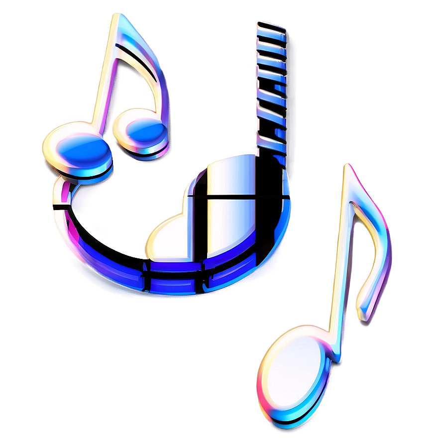 Download 3d Music Notes Png Sxs59 | Wallpapers.com