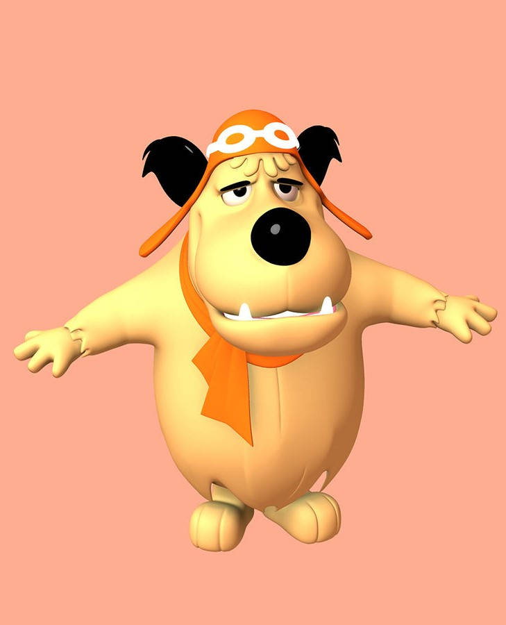 3D Rendered Image of Muttley Character Wallpaper