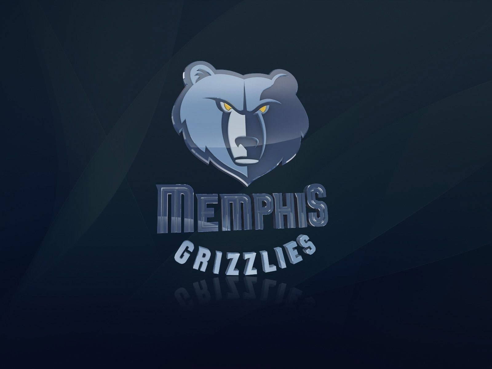 3D NBA Memphis Grizzlies Logo Tapet: Wallpaper